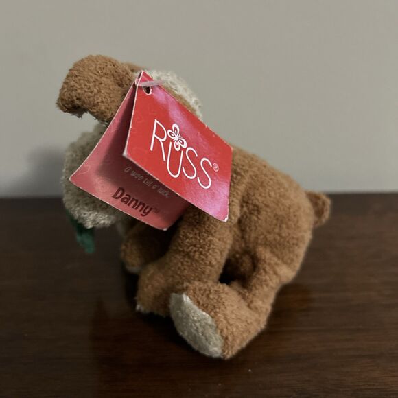 Russ Luv Pets Danny Bulldog Dog Shamrock St. Patrick's Day Mini Plush w/ Tag - Picture 2 of 10